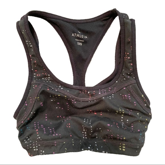 Athleta Double Dare Sports Bra in Light Bright XXS - Picture 2 of 6